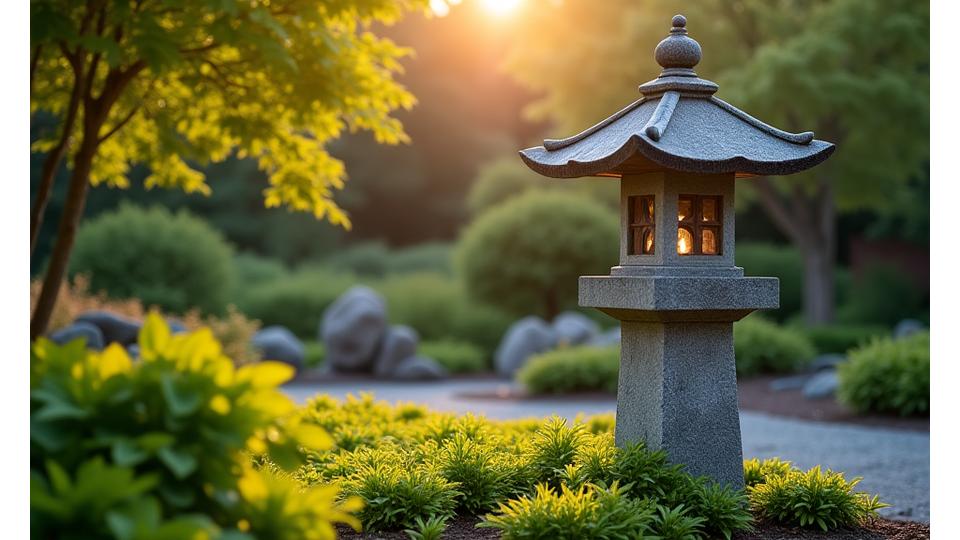 歴史を刻んだ古民家と近代的な庭園が共存する風景。岩船草曲園の革新と伝統の調和を象徴。