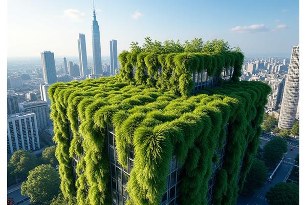 ヒートアイランド現象を緩和する緑豊かな都市景観
