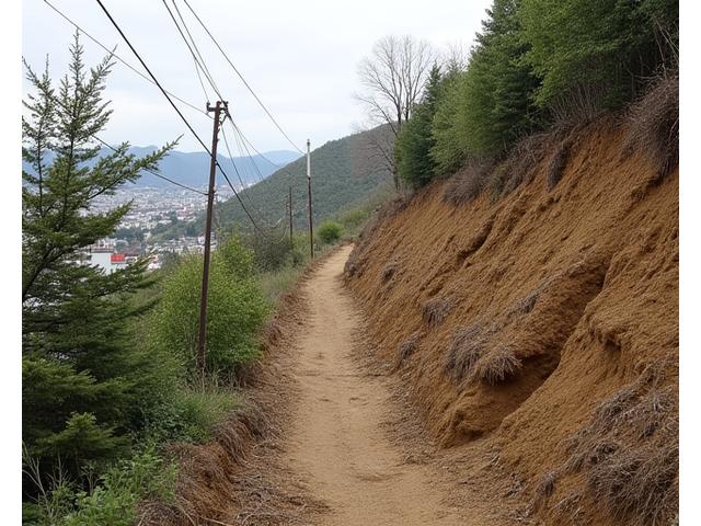 ワークショップ受講前の傾斜地の庭