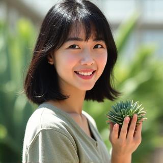乾燥地植物専門家である植物講師のポートレート